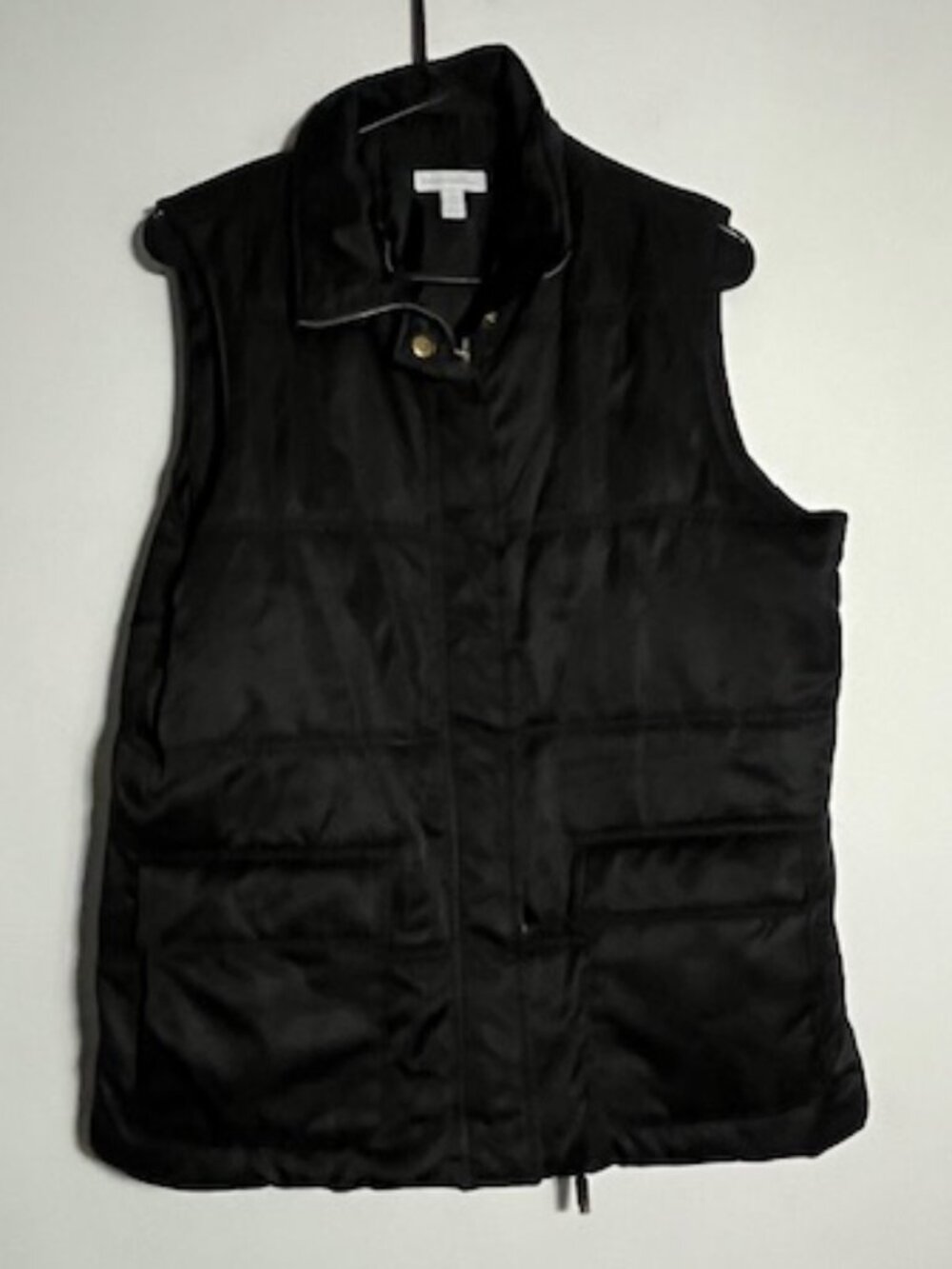Charter Club Black Vest Size Large